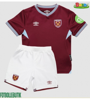 West Ham United Hemmaställ Barn 2025-26 Kortärmad (+ Korta byxor)